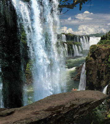 Водопады Игуасу Макет 3D картины "водопады Игуасу" пол+стена