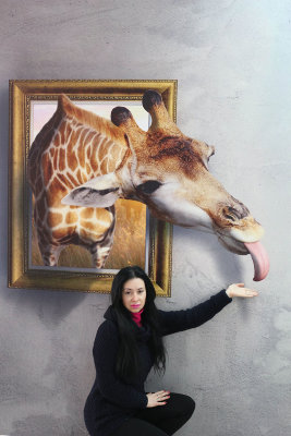 3D картина жираф 