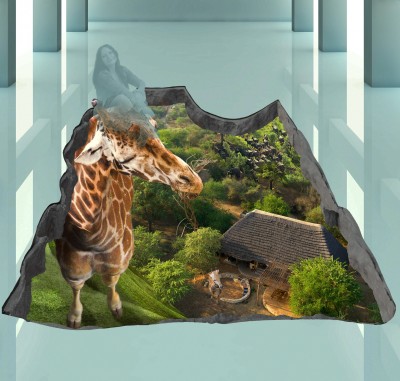 Африка, Кения, жирафы Макет 3D картины "Африка, Кения, жирафы" для печати наклейки на пол